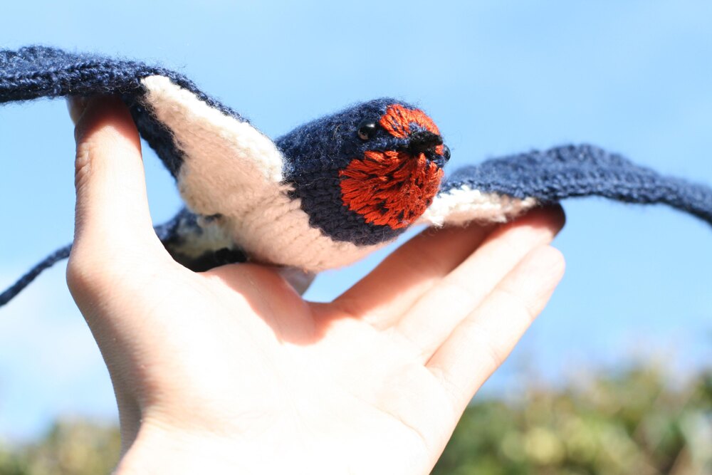 Soaring Swallow Knitting pattern by Jackie Jeffery | LoveCrafts
