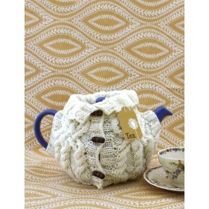 Aran Sweater Tea Cozy in Patons Decor