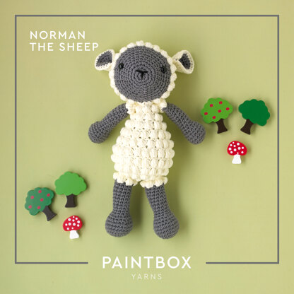 Norman The Sheep - Free Toy Crochet Pattern For Kids in Paintbox Yarns Cotton Aran by Paintbox Yarns