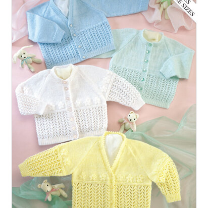Cardigans in Sirdar Snuggly 3 Ply 50g - 3029 - Downloadable PDF