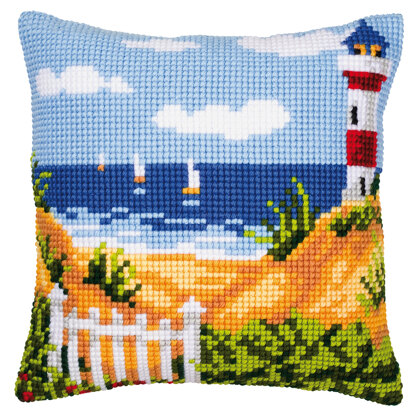 Vervaco Seascape Cushion Front Chunky Cross Stitch Kit - 40cm x 40cm