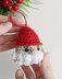 Crochet Santa ornament pattern, easy crochet Christmas decor