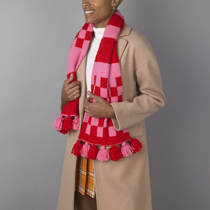 Rallying Reversible Scarf - Free Knitting Pattern in Paintbox Yarns Simply DK