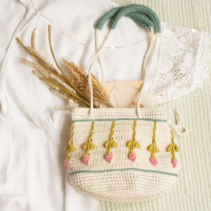 Crochet Bag PATTERN: Tulip Summer Bucket Bag