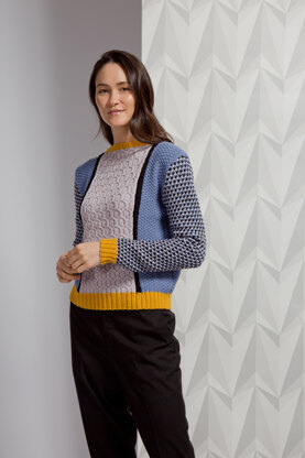 Katis Jumper - Sweater Knitting Pattern For Women in MillaMia Naturally Soft Merino by MillaMia
