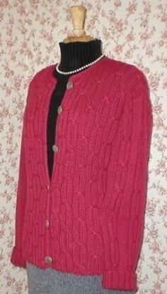 Smocked Rib Cardigan