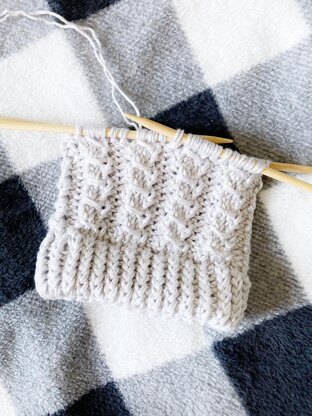 Amilia Baby Hat | Mock Cable Beanie