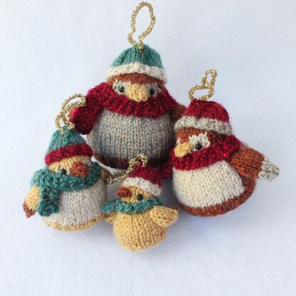 Bird Family Baubles