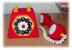 Red Retro Telephone Crochet Pattern, Corded Phone Crochet Pattern