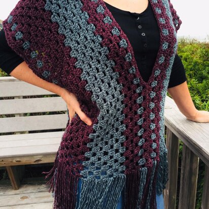 Misty Morning Poncho Top