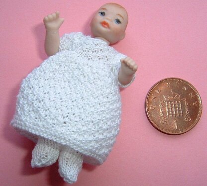 1:12th scale Baby dress and tights