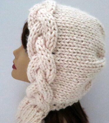 Snow Goddess Khione  Braid Hat