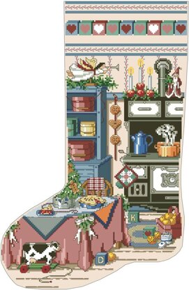 Holiday Kitchen Heirloom Stocking - PDF