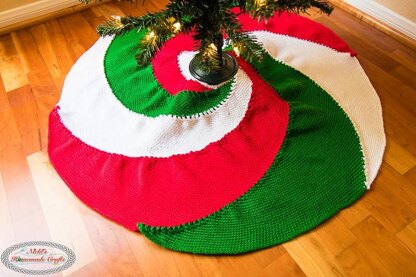 Spiral Christmas Tree Skirt
