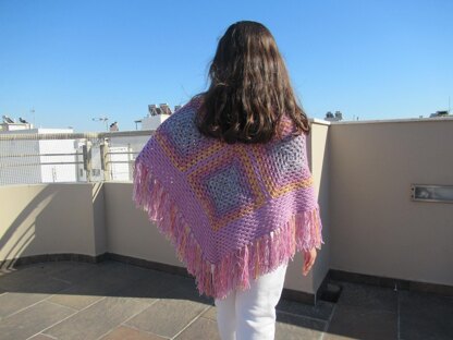 Poncho granny square