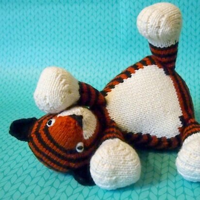 Tubby tiger - knitting pattern