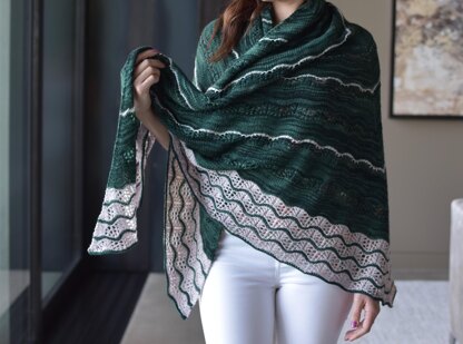 Malachite Lace Shawl