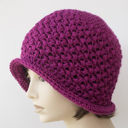 Bean Stitch Flapper Cloche