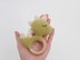 Crochet dinosaur baby teether rattle toy amigurumi pattern