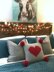 Valentine's Pompom Heart Pillow