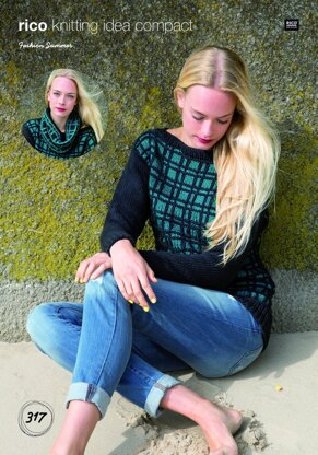 Sweater and Cowl in Rico Fashion Summer - 317