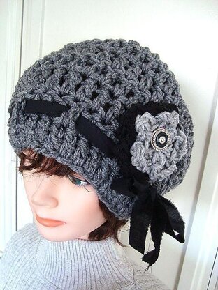 519 CROCHET BEANIE CLOCHE, age 5 to adult