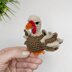 Crochet Turkey Amigurumi Pattern PDF: Thanksgiving Crochet Pattern, Easy Ornament Tutorial
