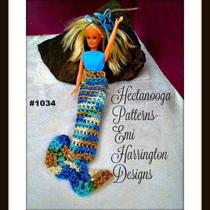 How to crochet a mermaid tail for dolls (portuguese/spanish) 