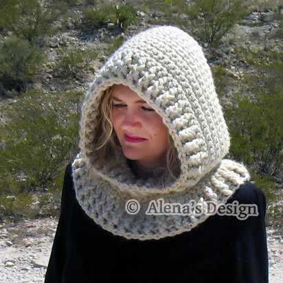 Hooded Cowl with Flower