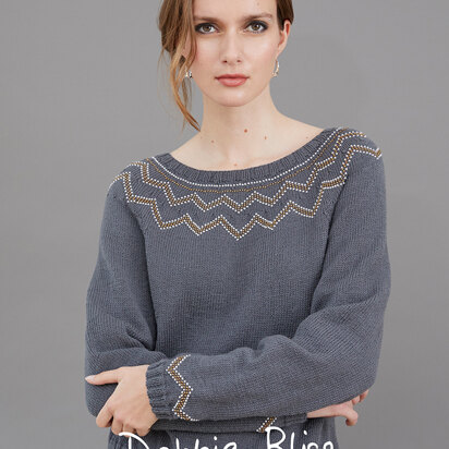Billie Sweater - Knitting Pattern For Women in Debbie Bliss Rialto 4 Ply
