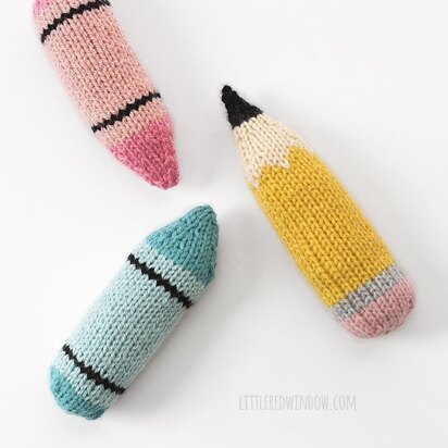 Knit Pencil and Crayon