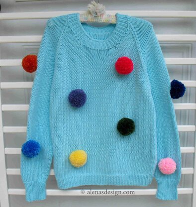 Bear Pom-Pom Pullover