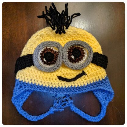 Minion Crochet Hat with detachable goggle PATTERN