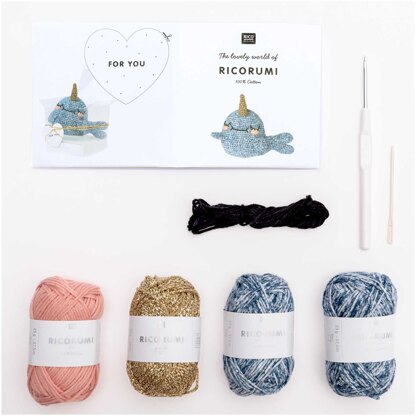 Rico Design Ricorumi Crochet Kits Narwhal 