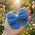 Crochet Bow Hair Clip Pattern – PDF + Video Tutorial | Easy Beginner DIY Hair Accessory