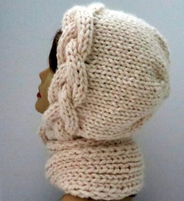 Snow Goddess Khione  Braid Hat