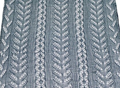 Rectangle lace shawl "Odile"