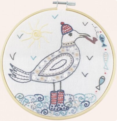 Un Chat Dans L'Aiguille Capitaine Kerhouet goes Fishing Embroidery Kit