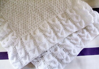 Bluebell baby blanket