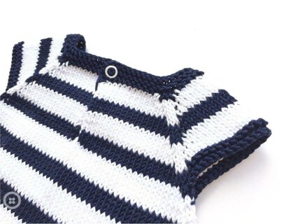 Size Newborn - Sailor Baby Romper