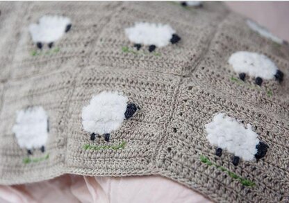 Sheep baby blanket knitting pattern free hot sale