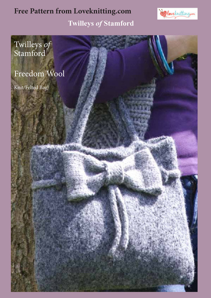 Felt Bag in Twilleys Freedom Wool, Knitting Patterns