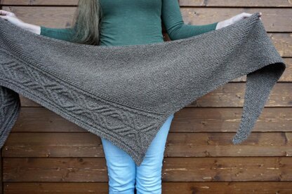 Walnut Bark Shawl