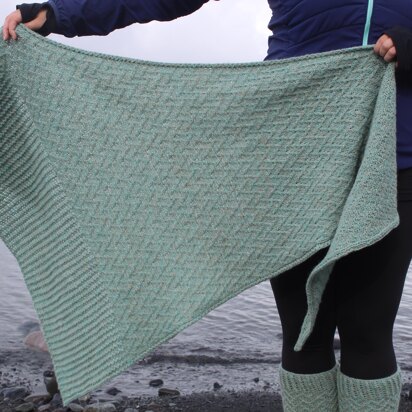 Crevasse shawl