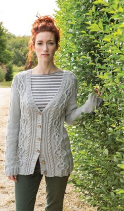 Woodrush Cardigan in Berroco Weekend - Downloadable PDF