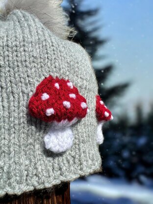 Mushroom Beanie Winter Hat