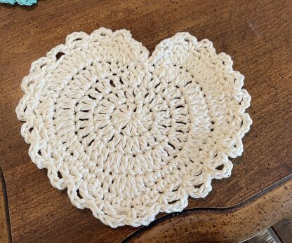 Heart Face Cloth or Place Mat
