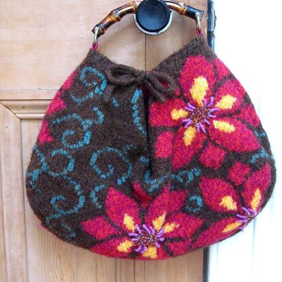 Felted Floral Bag