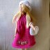 Fashion Doll knitted outfit.
