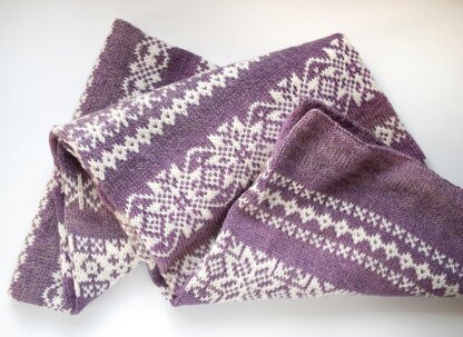 NORRSKEN Fair Isle Scarf